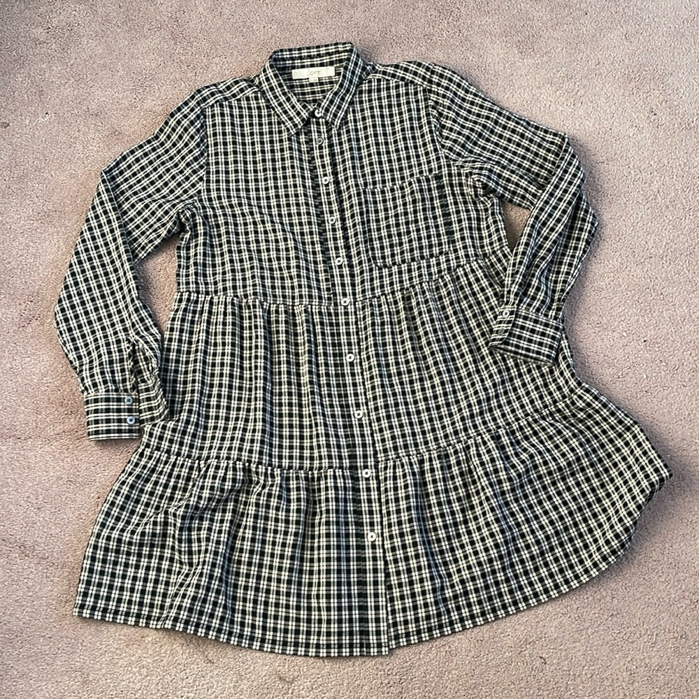 Loft tiered dress